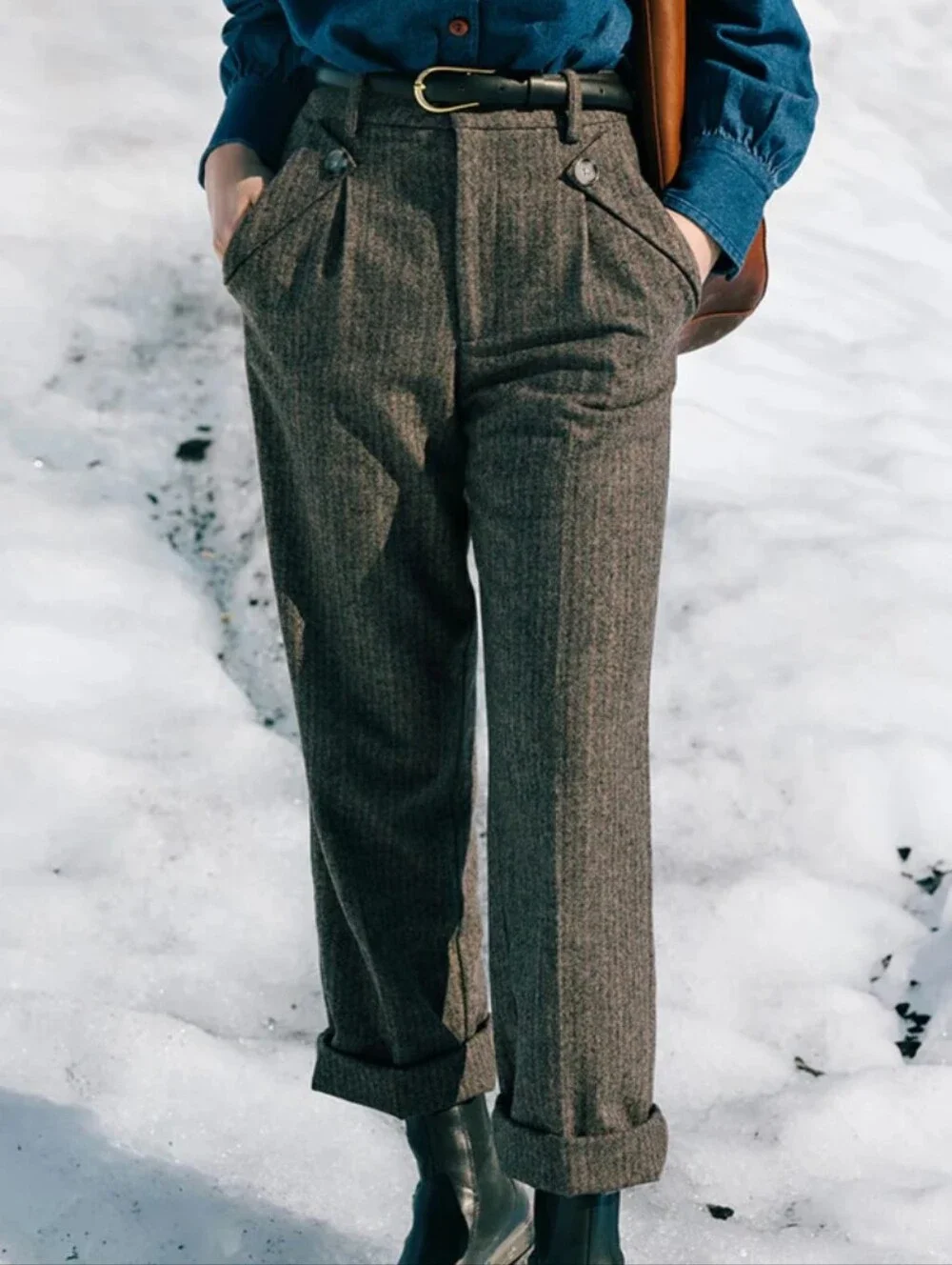 Petite Studio NYC X SuggyL Wool Reign Pants